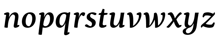 Servus Slab Medium Italic Font LOWERCASE