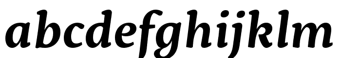 Servus Slab SemiBold Italic Font LOWERCASE