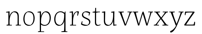 Servus Slab Thin Italic Font LOWERCASE