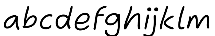 Shantell Sans Informal Light Italic Font LOWERCASE