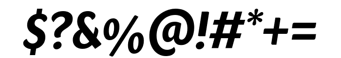 Sharik Sans Bold Italic Font OTHER CHARS