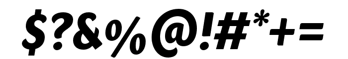 Sharik Sans ExtraBold Italic Font OTHER CHARS