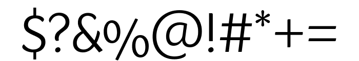 Sharik Sans Light Font OTHER CHARS