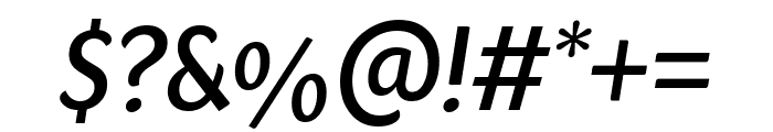 Sharik Sans Medium Italic Font OTHER CHARS