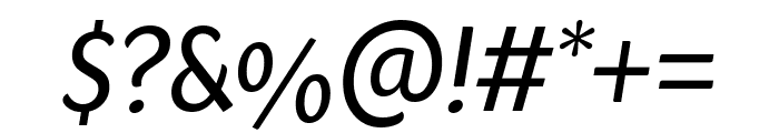 Sharik Sans Regular Italic Font OTHER CHARS