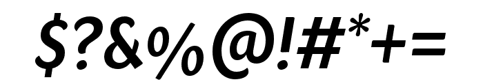 Sharik Sans SemiBold Italic Font OTHER CHARS