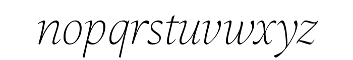 Sherborne Variable Italic Font LOWERCASE