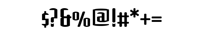 Shimano SquareLightNarrow Font OTHER CHARS