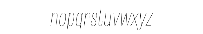 Shiva Italic Font LOWERCASE