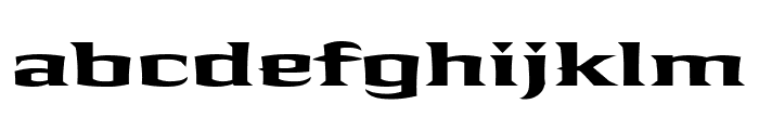 Shogun BoldExtended Font LOWERCASE