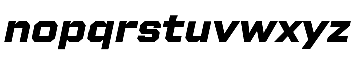 Shuttleblock Condensed Bold Italic Font LOWERCASE