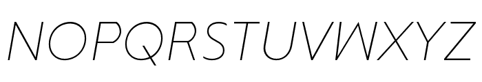 Sigmund PRO ExtraLight Italic Font UPPERCASE