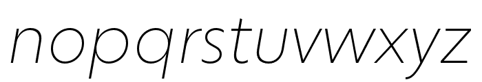 Sigmund PRO ExtraLight Italic Font LOWERCASE