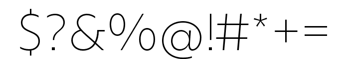 Sigmund PRO ExtraLight Font OTHER CHARS