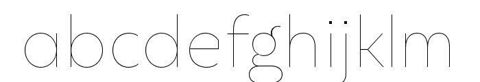 Sigmund PRO Thin Font LOWERCASE