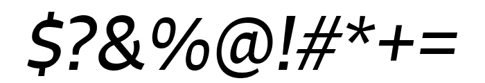 Signo Italic Font OTHER CHARS
