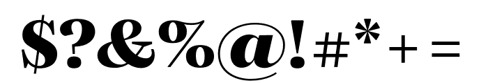 Silva Display Black Font OTHER CHARS