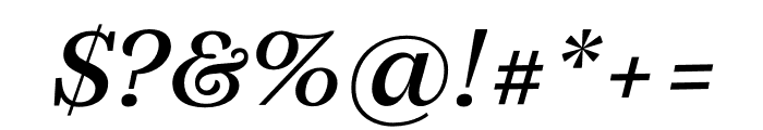 Silva Text Medium Italic Font OTHER CHARS