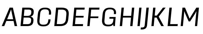 Sinter Regular Italic Font UPPERCASE