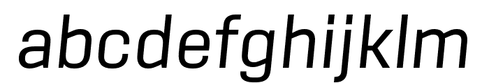 Sinter Regular Italic Font LOWERCASE