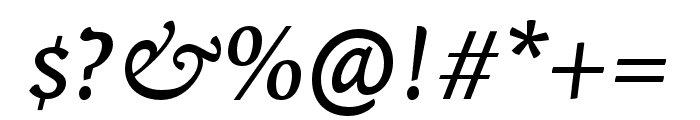 Sirba Italic Font OTHER CHARS