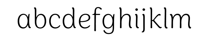 Sirenia ExtraLight Font LOWERCASE