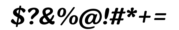 Sirenia Medium Italic Font OTHER CHARS