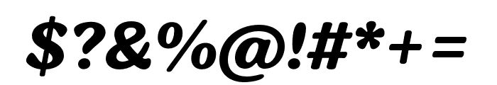 Sirenia Semibold Italic Font OTHER CHARS