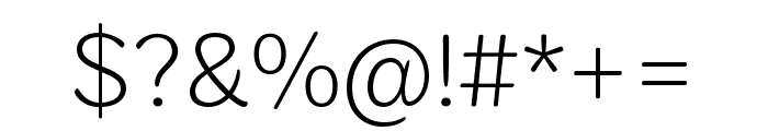 Sirenia Thin Font OTHER CHARS