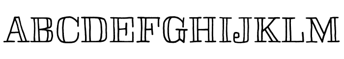 Skitch Fill Regular Font UPPERCASE