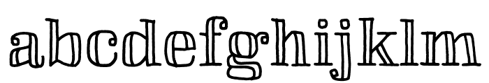 Skitch Fill Regular Font LOWERCASE