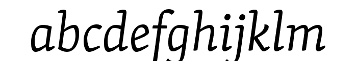 Skolar PE Light Italic Font LOWERCASE