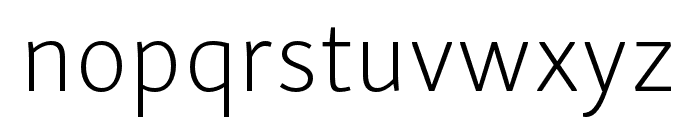 Skolar Sans Latin Extended Extralight Font LOWERCASE