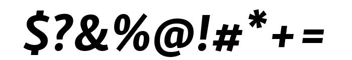 Skolar Sans PE Condensed Bold Italic Font OTHER CHARS