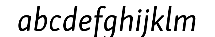 Skolar Sans PE Extended Italic Font LOWERCASE