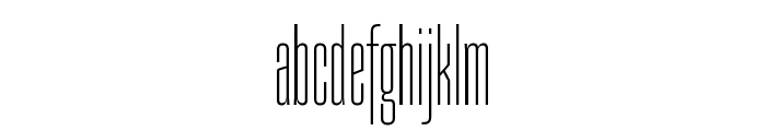 Snug Sharp VF Cmp Thin Font LOWERCASE