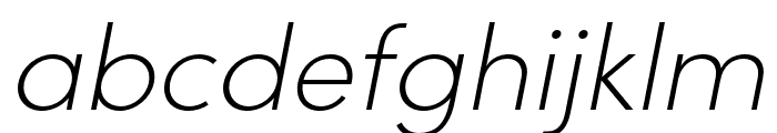 Sofia Pro Extra Light Italic Font LOWERCASE