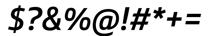 Soleto Medium Italic Font OTHER CHARS