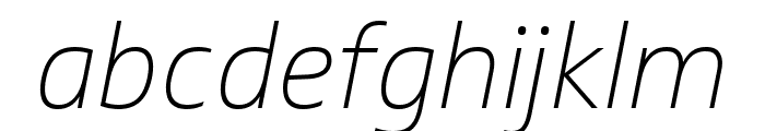 Soleto Thin Italic Font LOWERCASE