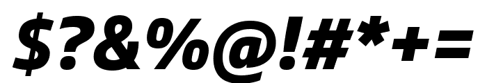 Soleto XBold Italic Font OTHER CHARS