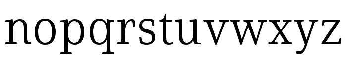 Solitas Serif Cond Light Font LOWERCASE