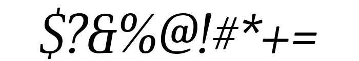 Solitas Serif Cond Medium It Font OTHER CHARS