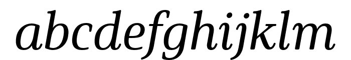 Solitas Serif Cond Medium It Font LOWERCASE