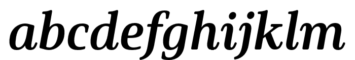 Solitas Serif Ext Bold It Font LOWERCASE