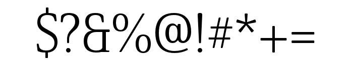 Solitas Serif Ext Light Font OTHER CHARS