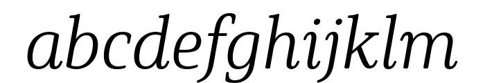 Solitas Serif Norm Light It Font LOWERCASE