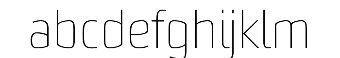 Sommet Rounded Thin Font LOWERCASE
