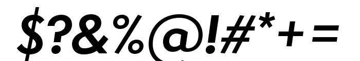 Sonar Sans SemiBold Italic Font OTHER CHARS