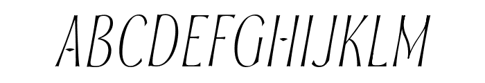 Soprani Variable Italic Thin Condensed Italic Font UPPERCASE