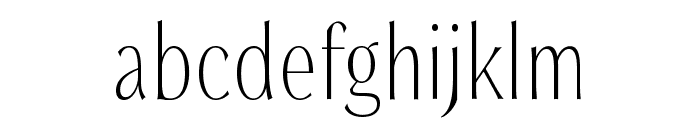 Soprani Variable Thin Condensed Font LOWERCASE